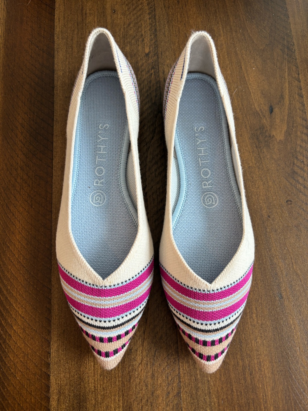 Rothy’s Ivory Ribbon Stripe 8